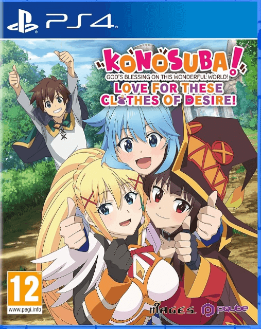 Konosuba: God's Blessing On This Wonderful World! Love For These Clothes Of Desire box art for Playstation 4